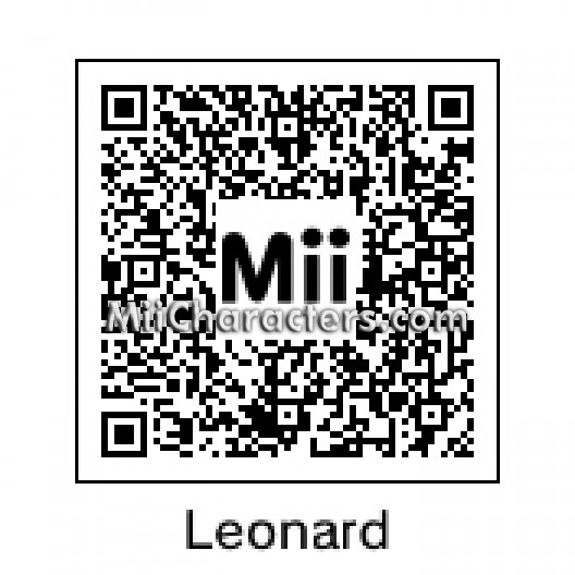 QR Code for Leonard Hofstadter by Tocci Mii Plaza Name Leonard