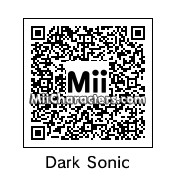 QR Code for Dark Sonic the Hedgehog by ChelseaHedgeho