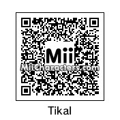 QR Code for Tikal the Echidna by ChelseaHedgeho