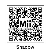 QR Code for Shadow the Hedgehog by Zego