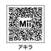QR Code for Akira Hattori by Mii Maker JL