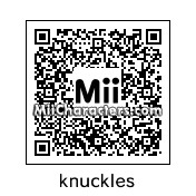 QR Code for Knuckles the Echidna by Nichoas