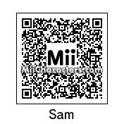 QR Code for Sam (Mii Fighter) by J1N2G