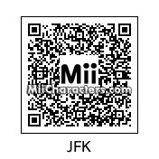 QR Code for John F. Kennedy by St. Patty